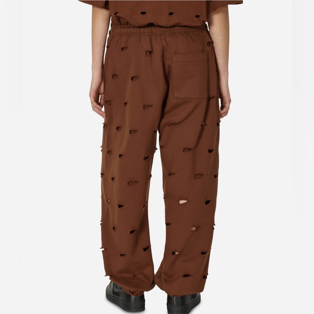 Nike Brown Sweatpants with Black Swoosh Pattern - Picture 3 of 7
